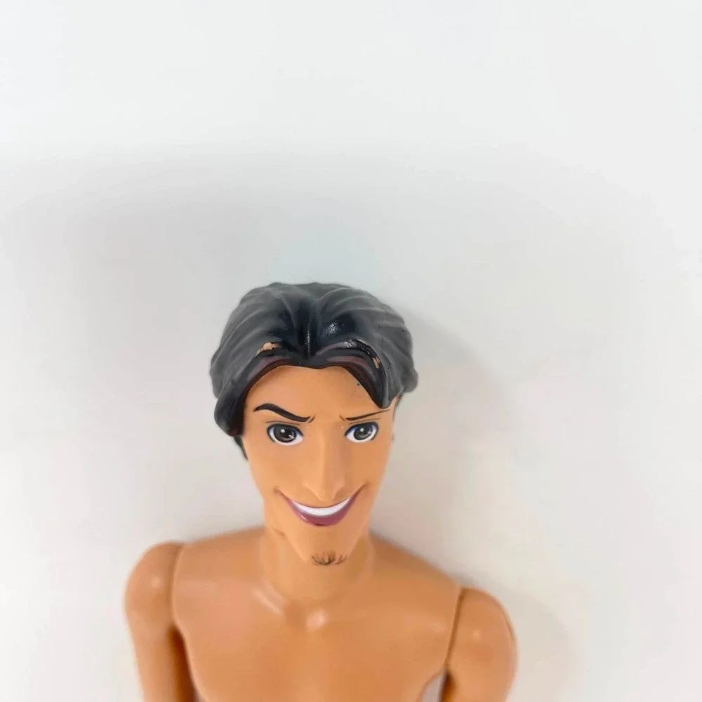 Mattel Disney Tangled Flynn Rider Fashion Doll Articulated Nude Hair Goatee